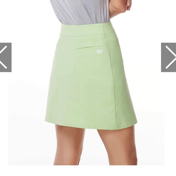Used PXG Women's Golf Logo Green and White Size XS Skirt Skort - Picture 3 of 4